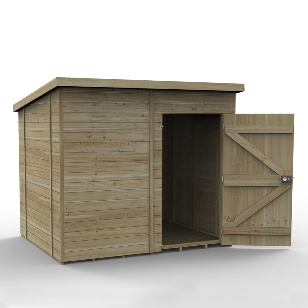 Timberdale 8×6 Pent Shed No Window with Installation 5013053196038 2